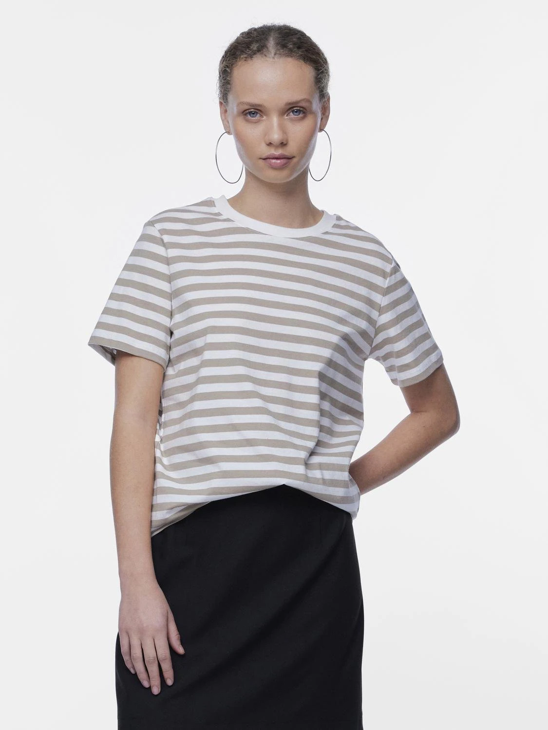 pieces Kurzarmshirt PCRIA SS TEE STRIPES NOOS BC günstig online kaufen