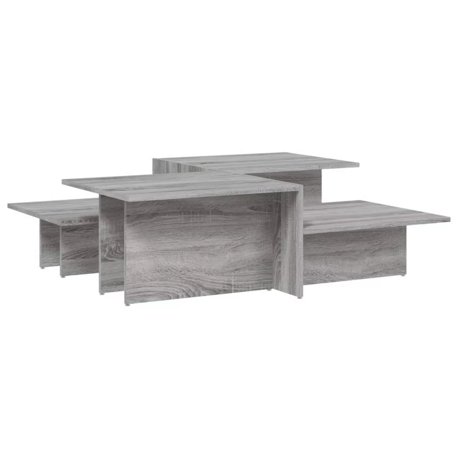 vidaXL Couchtische 2 Stk. Grau Sonoma Holzwerkstoff Modell 1 günstig online kaufen