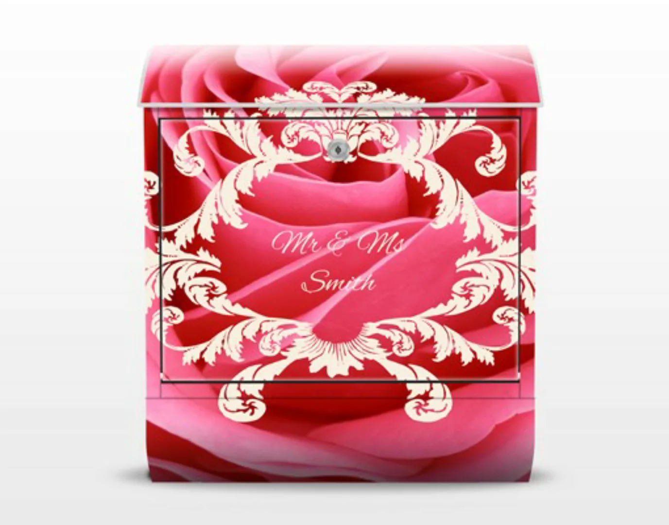 Briefkasten mit eigenem Text Wunschtext Lustful Pink Rose günstig online kaufen