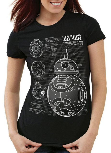 style3 T-Shirt BB Unit blaupause astromech droide star krieg wars der stern günstig online kaufen