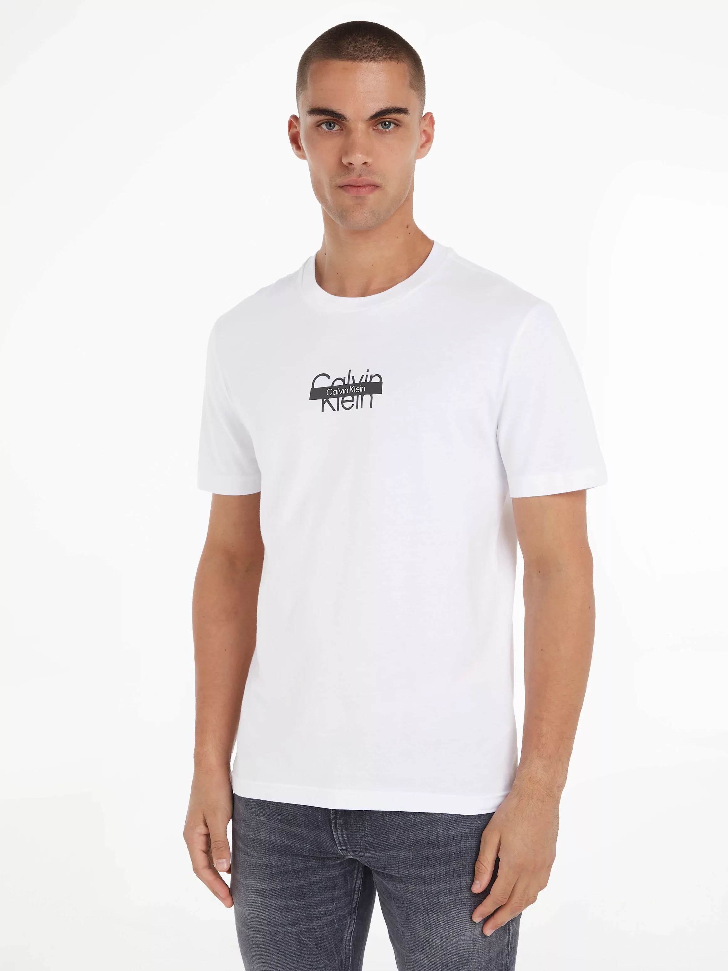 Calvin Klein T-Shirt CUT THROUGH LOGO T-SHIRT günstig online kaufen