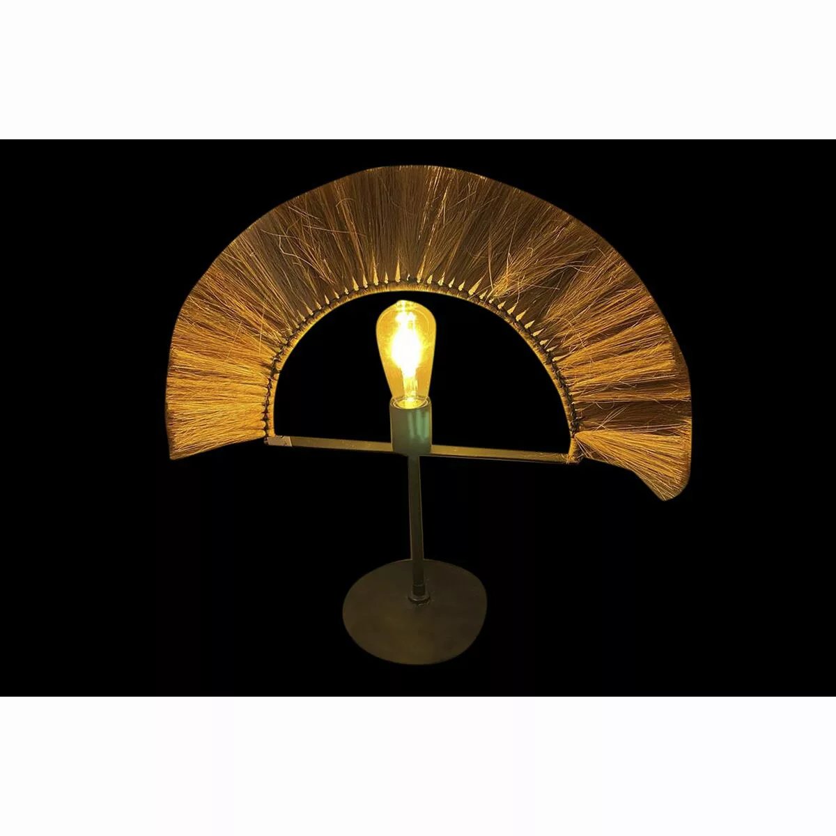 Tischlampe Dkd Home Decor Natürlich Schwarz Eisen Jute (57 X 17 X 52 Cm) günstig online kaufen