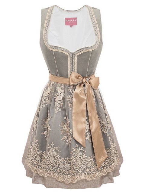 KRÜGER MADL & BUAM Trachtenkleid Mini Dirndl 2tlg. 50cm AUREA / 412068 hell günstig online kaufen