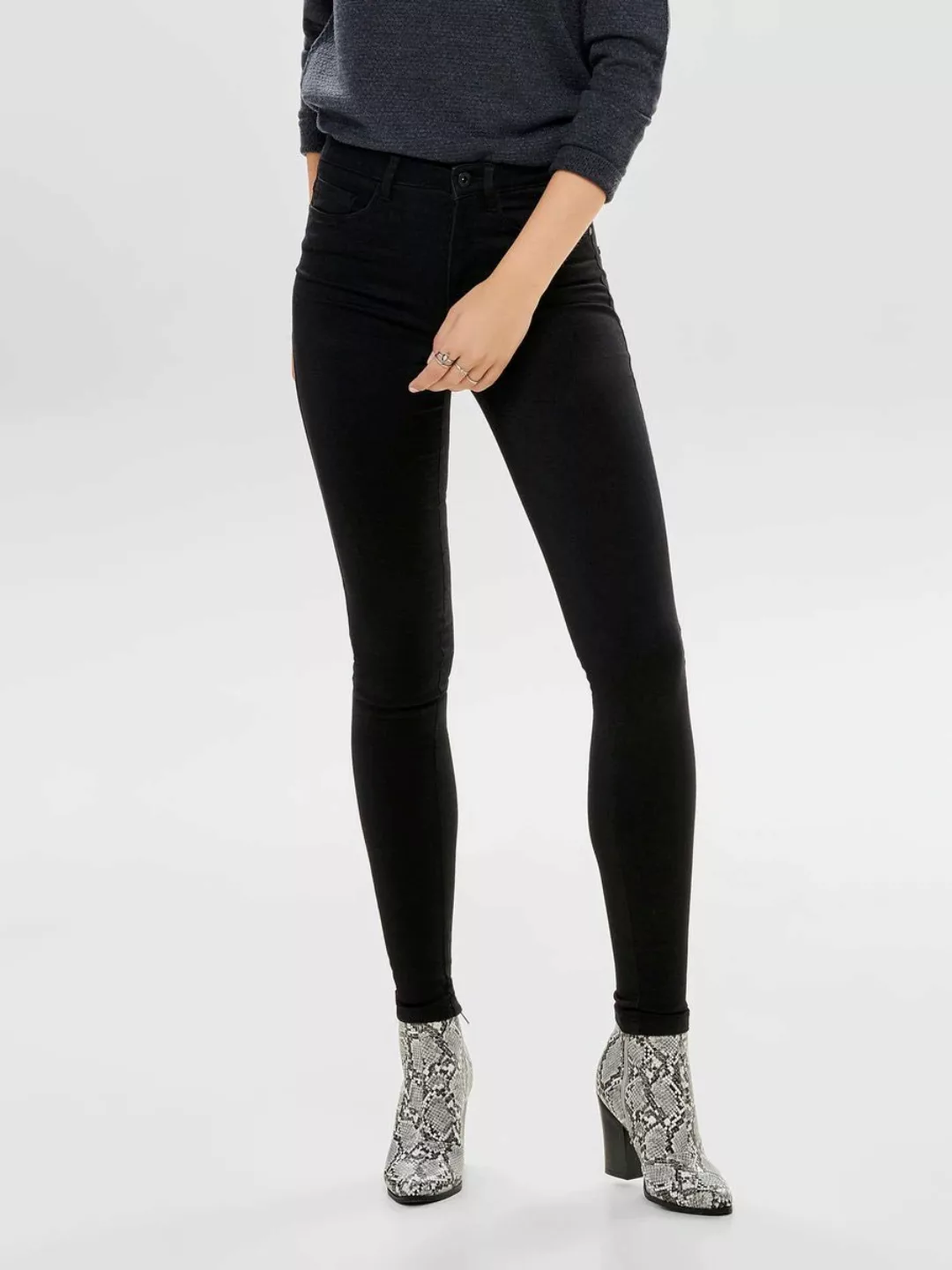 Only Royal Life High Skinny 601 Jeans XL Black günstig online kaufen