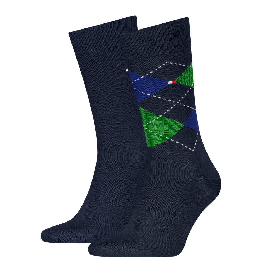 Tommy Hilfiger Socken "TH MEN SOCK CHECK 2P", (2 Paar), mit klassischem Arg günstig online kaufen