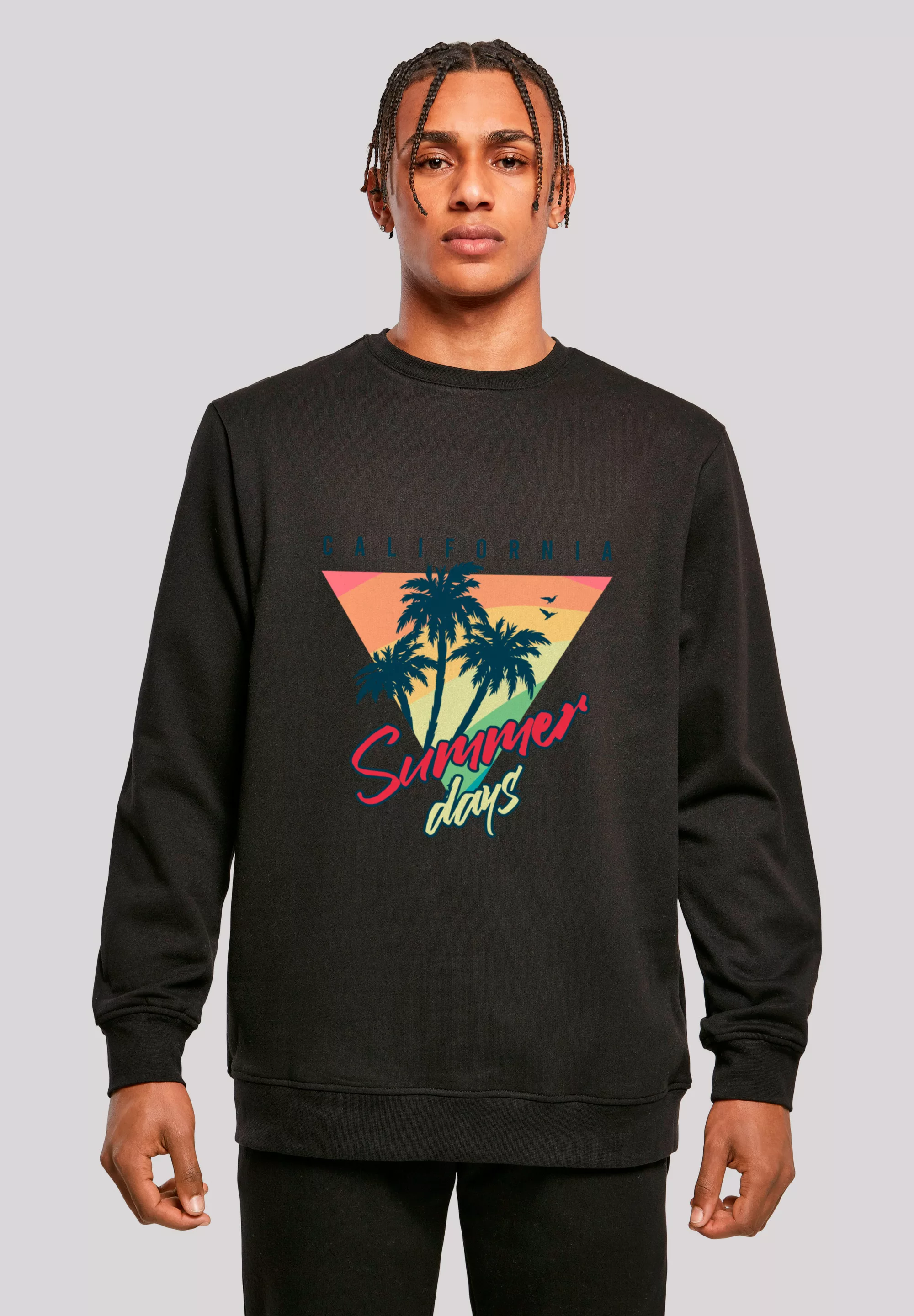 F4NT4STIC Sweatshirt "California Palmen Retro", Premium Qualität günstig online kaufen