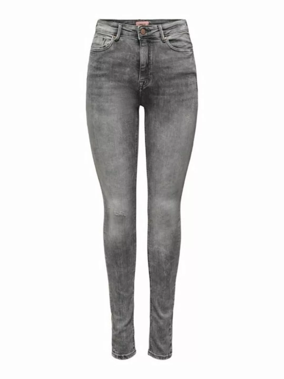 Only Damen Jeans ONLPAOLA LIFE HW SKINNY AZG852 - Skinny Fit - Grau - Mediu günstig online kaufen