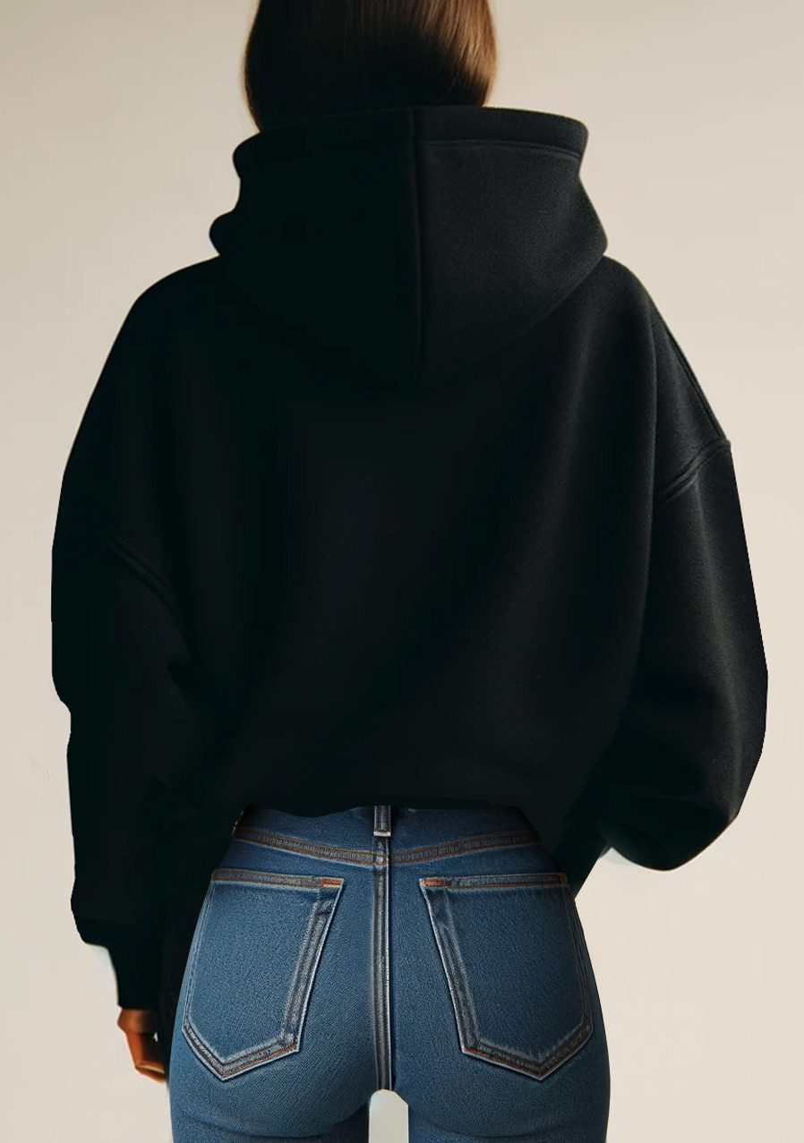 RMK Kapuzenpullover Damen Hoodie Pullover Loose günstig online kaufen