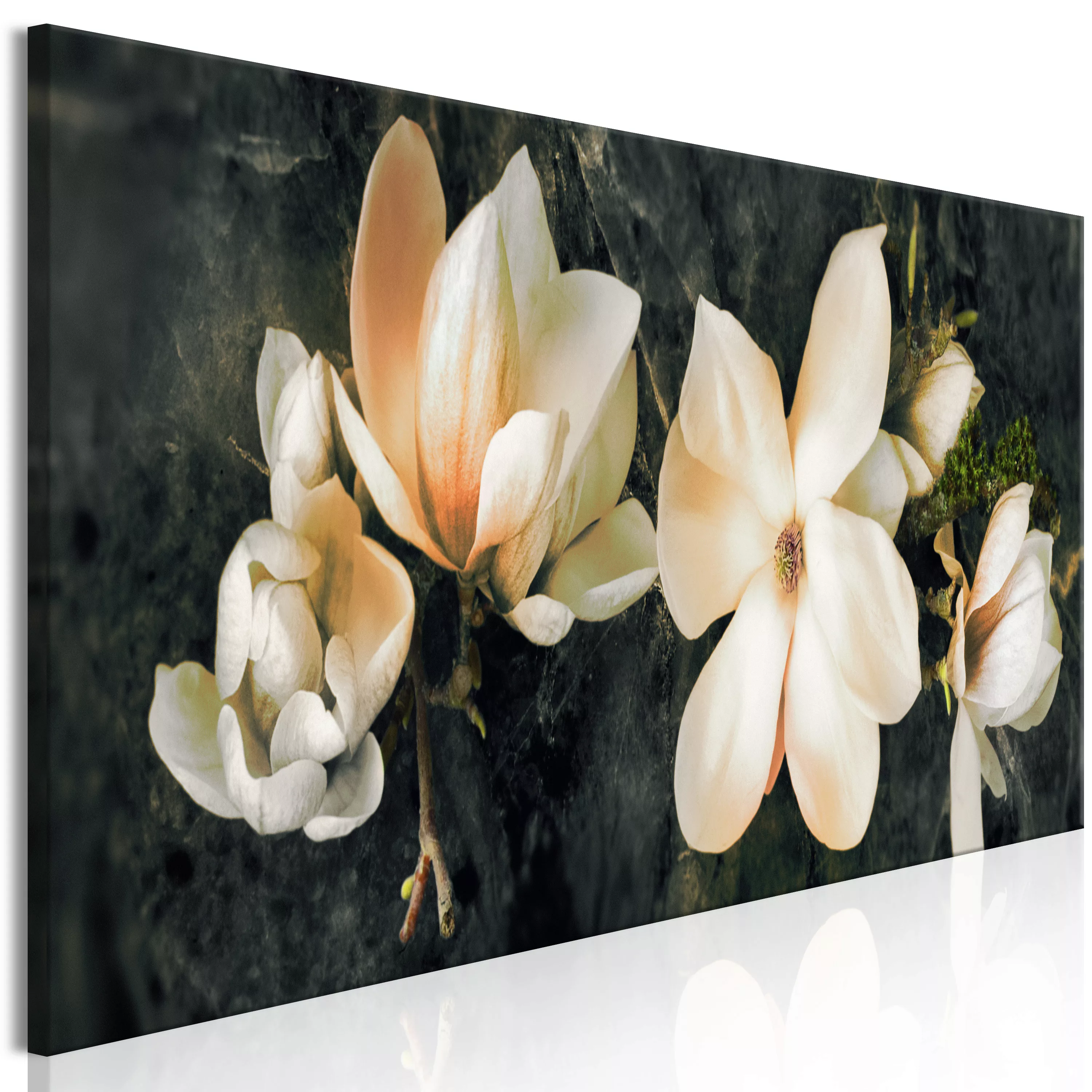 Wandbild - Avant-garde Magnolia (1 Part) Narrow Orange günstig online kaufen
