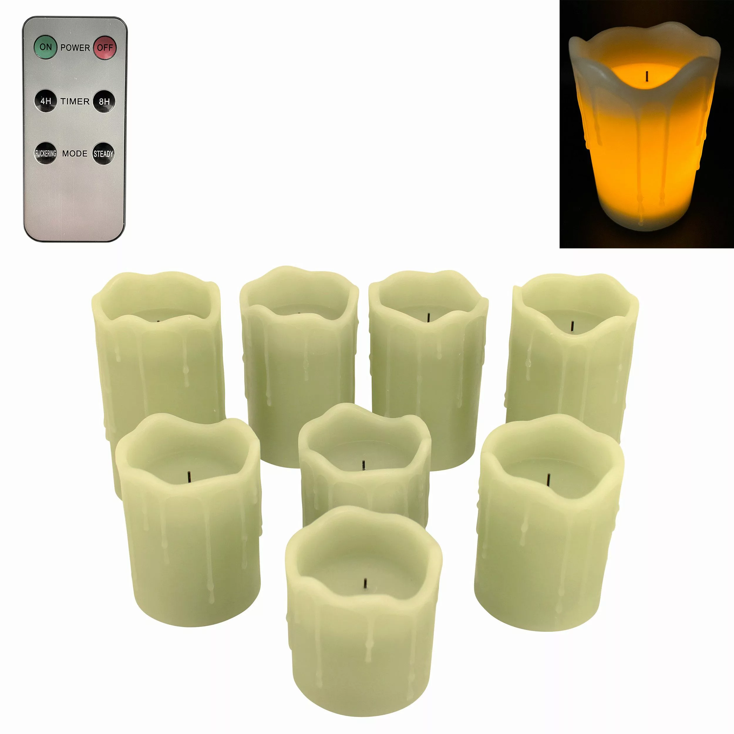 Online-Fuchs LED-Kerze 8er Set LED Kerzen günstig online kaufen