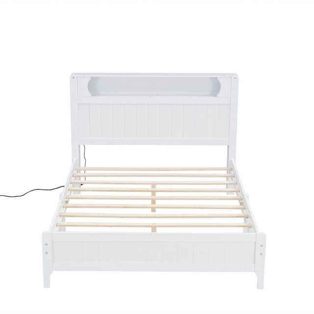 Gotagee Holzbett Doppelbett Jugendbett 140x200cm Flachbetten Mit Offenes Re günstig online kaufen