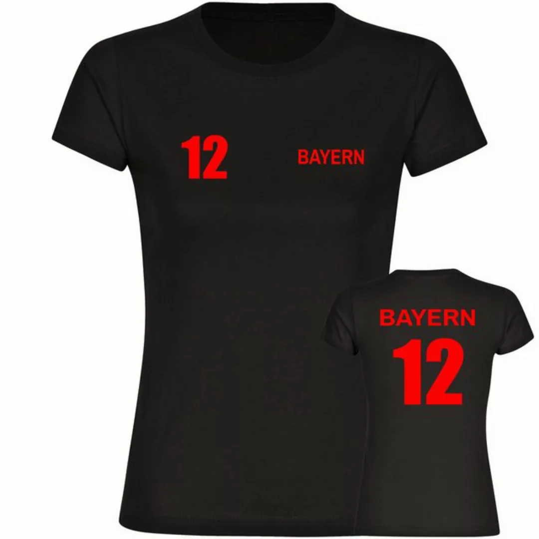 multifanshop T-Shirt Damen Bayern - Trikot 12 - Frauen günstig online kaufen