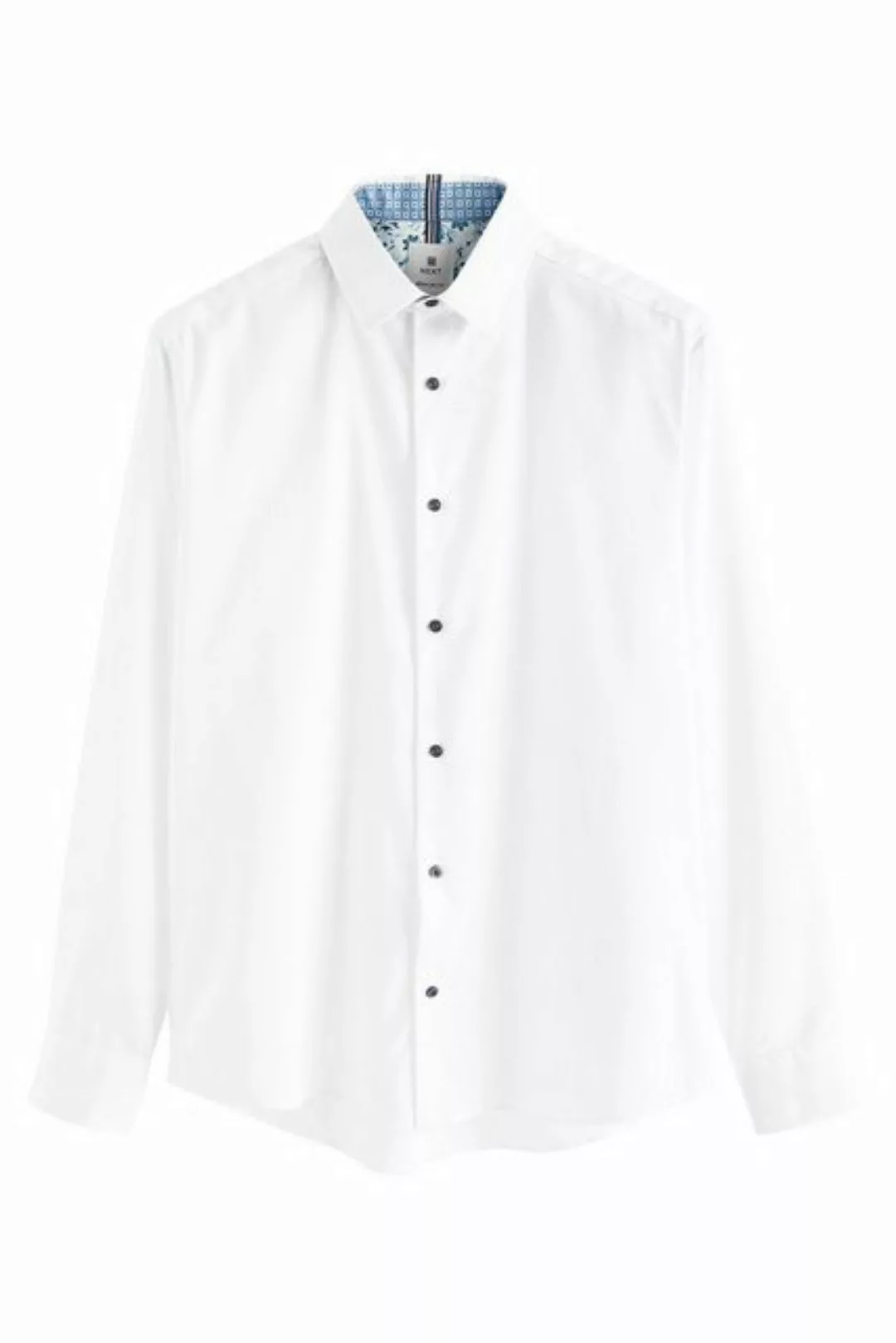 Next Langarmhemd Anzughemd mit Zierdetail (1-tlg) günstig online kaufen