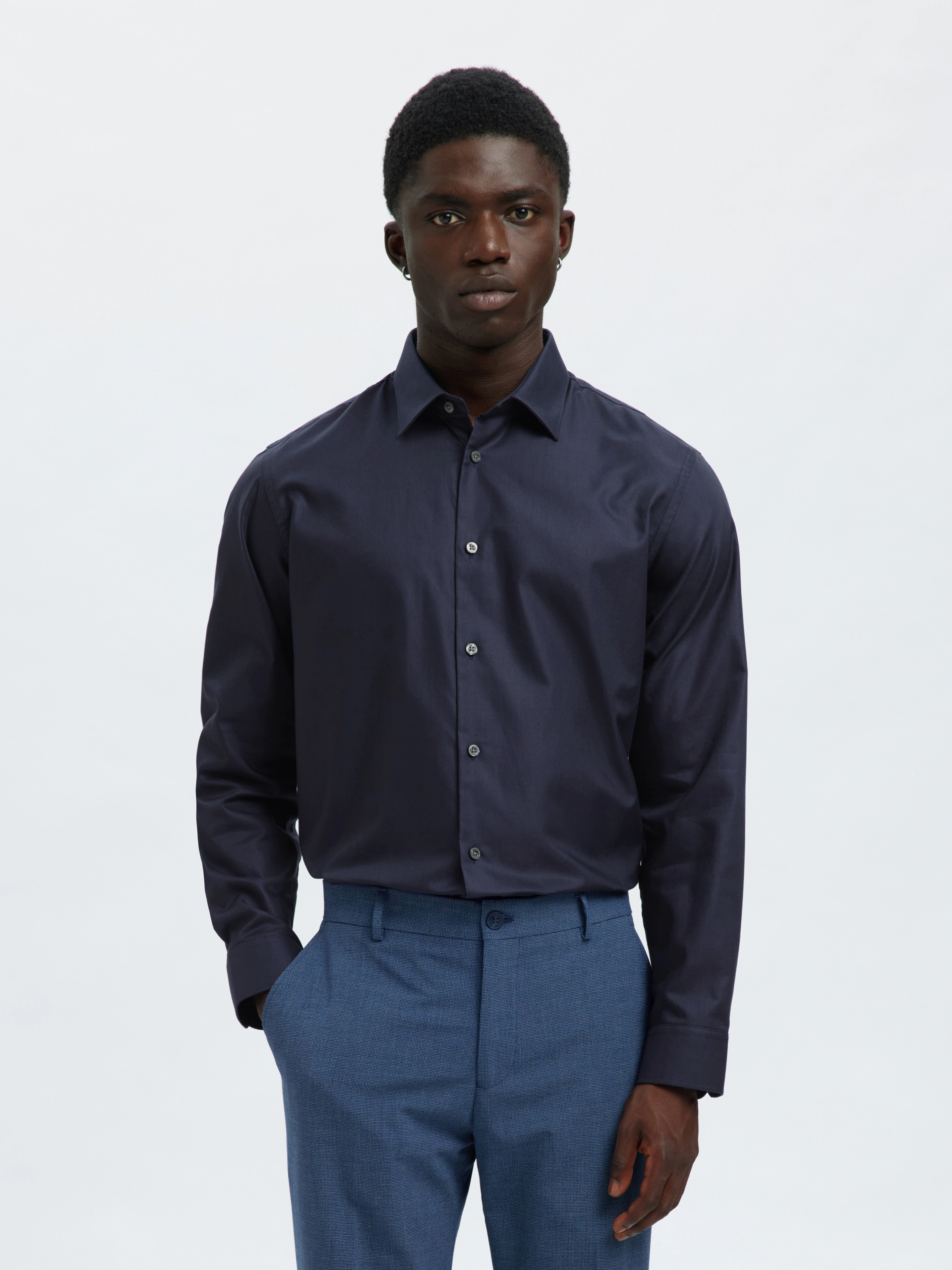 SELECTED HOMME Langarmhemd "SLHSLIMCLARK SHIRT LS NOOS" günstig online kaufen