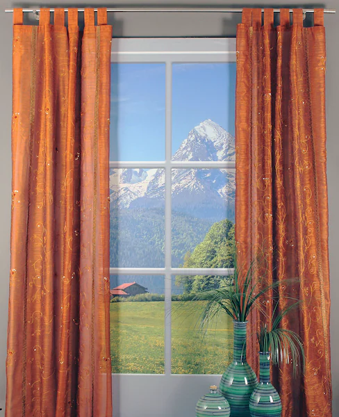 HOSSNER - ART OF HOME DECO Gardine »Zugersee«, (1 St.), Schlaufenschal m. B günstig online kaufen