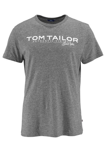 TOM TAILOR Rundhalsshirt mit Logoprint günstig online kaufen