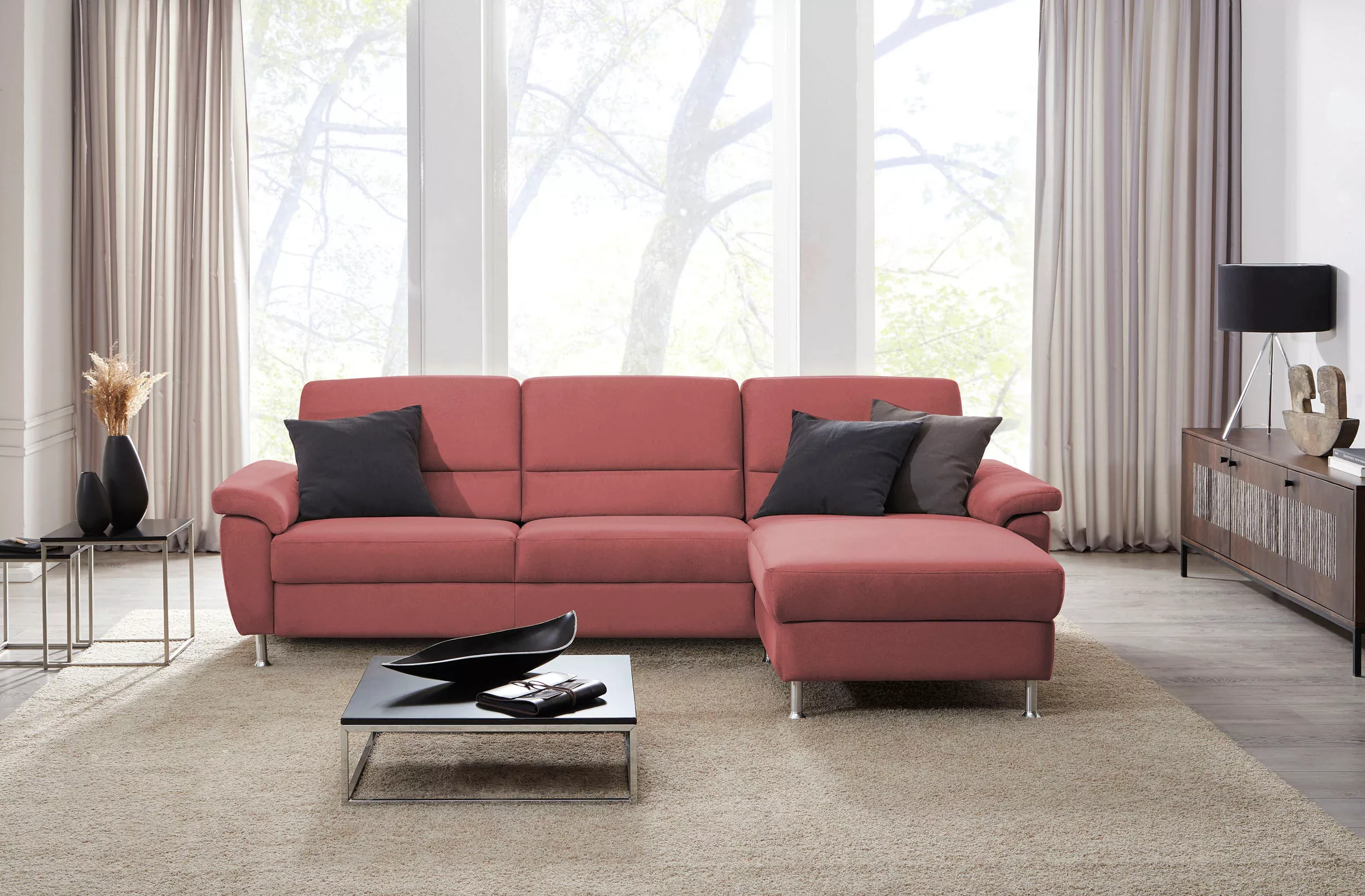 CALIZZA INTERIORS Ecksofa »Onyx L-Form«, Recamiere links oder rechts, wahlw günstig online kaufen