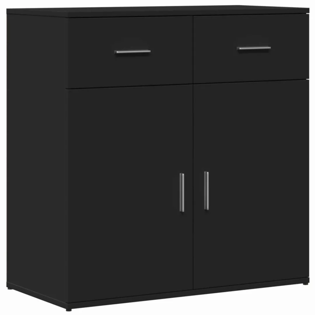 vidaXL Sideboard Sideboard Schwarz 79x38x80 cm günstig online kaufen