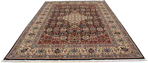 morgenland Wollteppich »Golpayegan Medaillon Blu scuro 317 x 212 cm«, recht günstig online kaufen