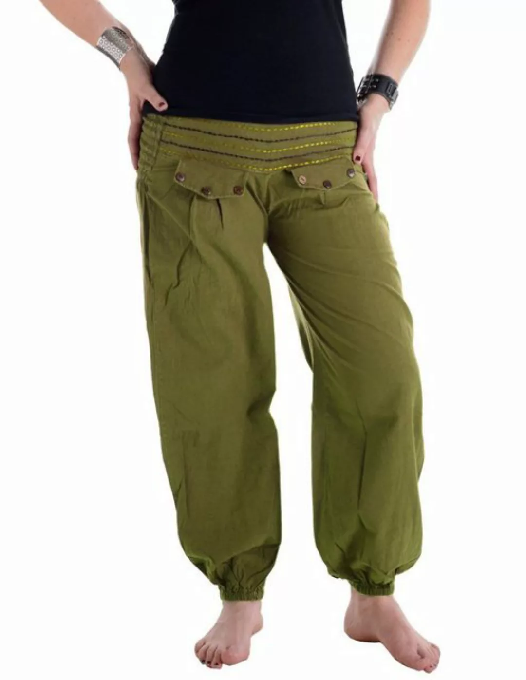 Vishes Haremshose Pludrige Sommer Chino Haremshose aus Baumwolle Pumphose, günstig online kaufen