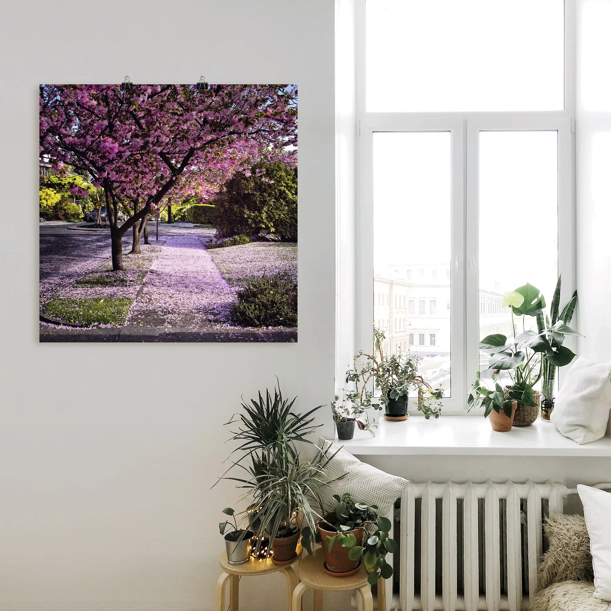 Artland Wandbild "Fallende Blütenblätter", Bäume, (1 St.), als Alubild, Out günstig online kaufen