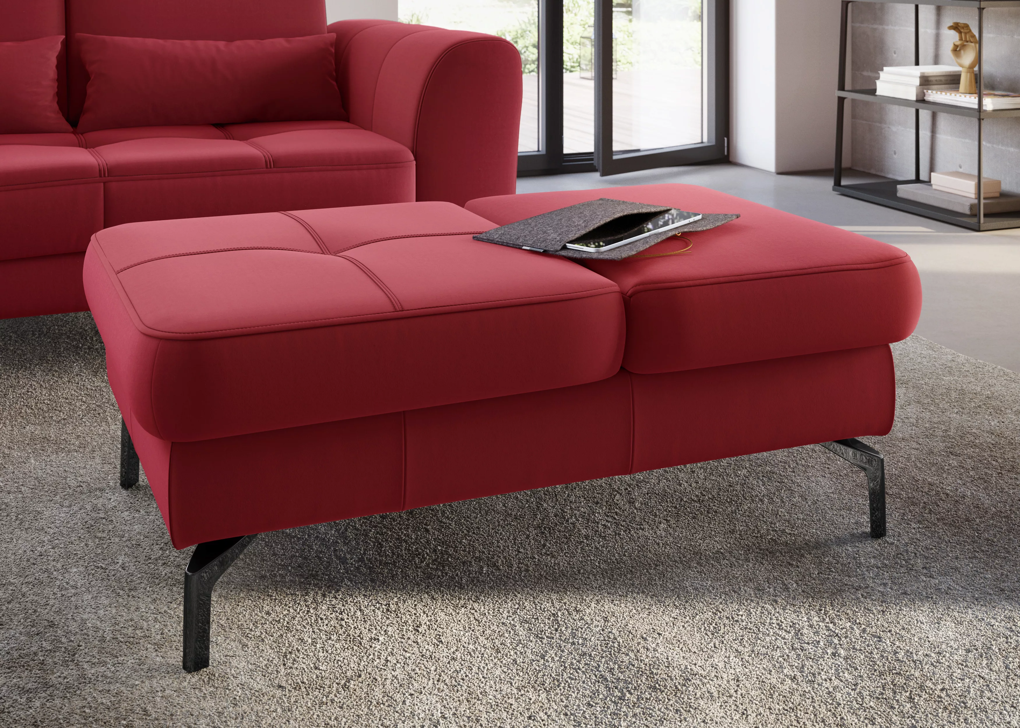 sit&more Hocker "Bendigo", mit Klappfunktion, Bodenfreiheit 15 cm, wahlweis günstig online kaufen