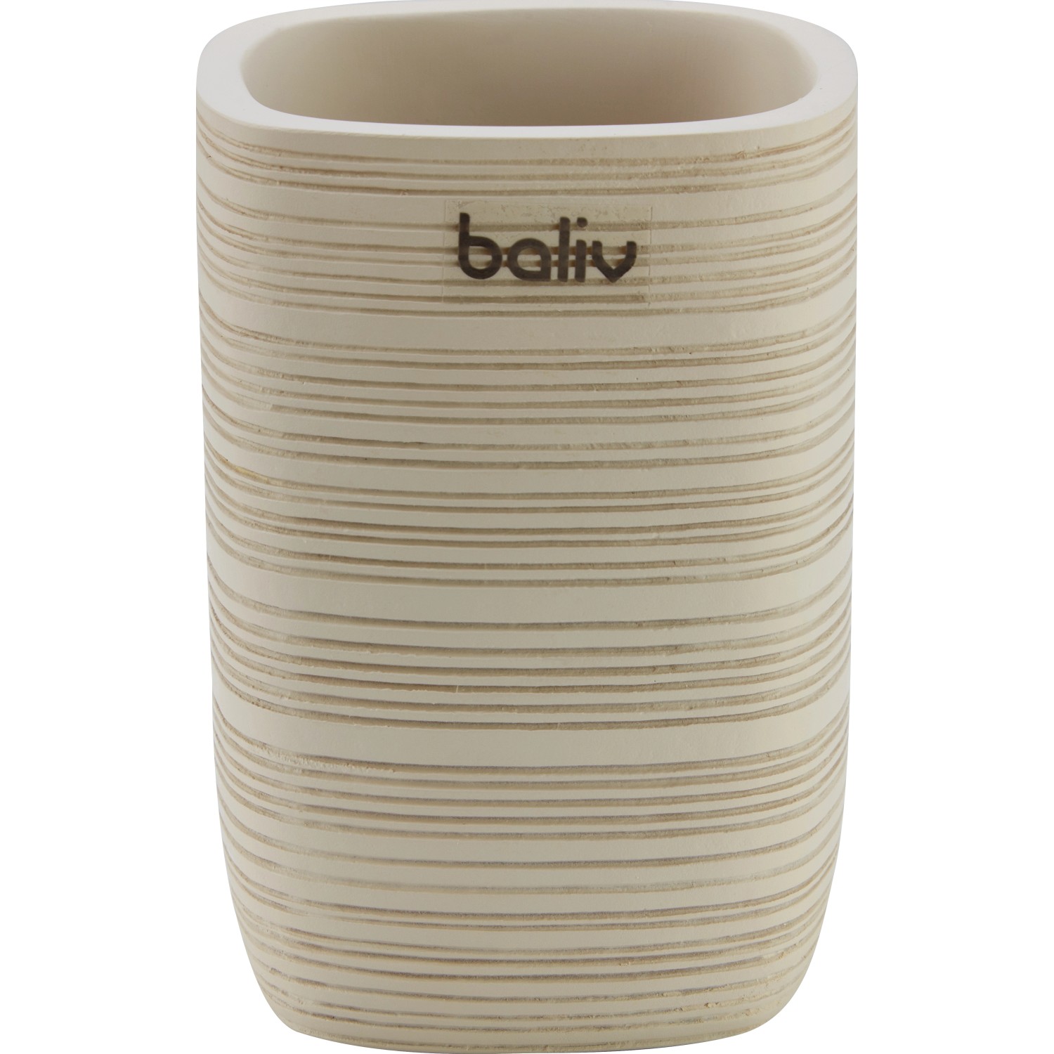 baliv Cosy Wave trend Zahnputzbecher Polyresin Beige günstig online kaufen