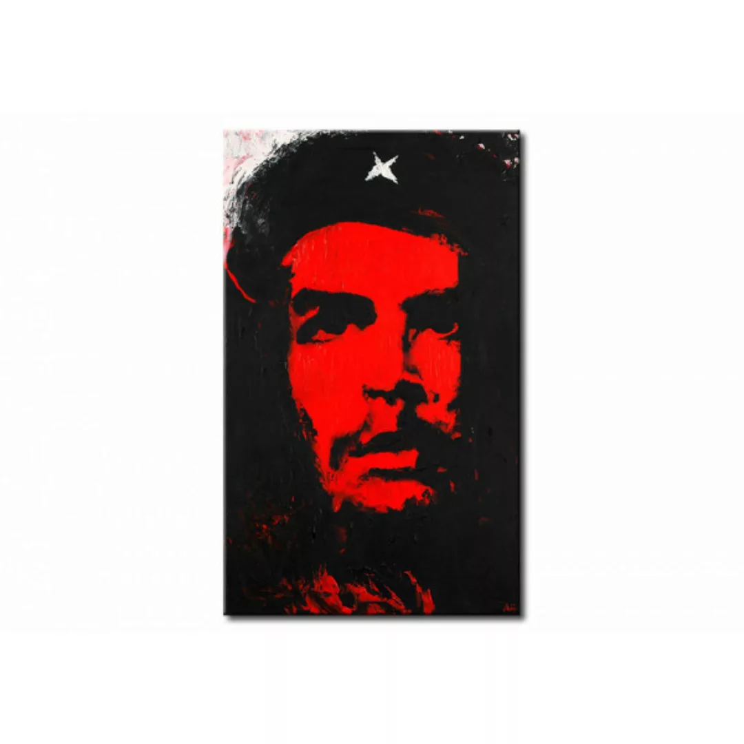 Bild auf Leinwand Die argentinische Revolution – ein schwarz-rotes Porträt günstig online kaufen