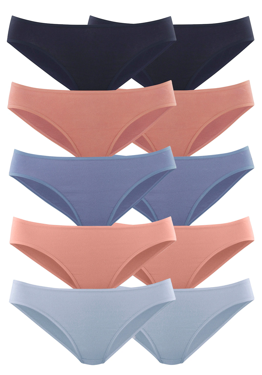 petite fleur Bikinislip, (10er-Pack), aus elastischer Baumwolle günstig online kaufen