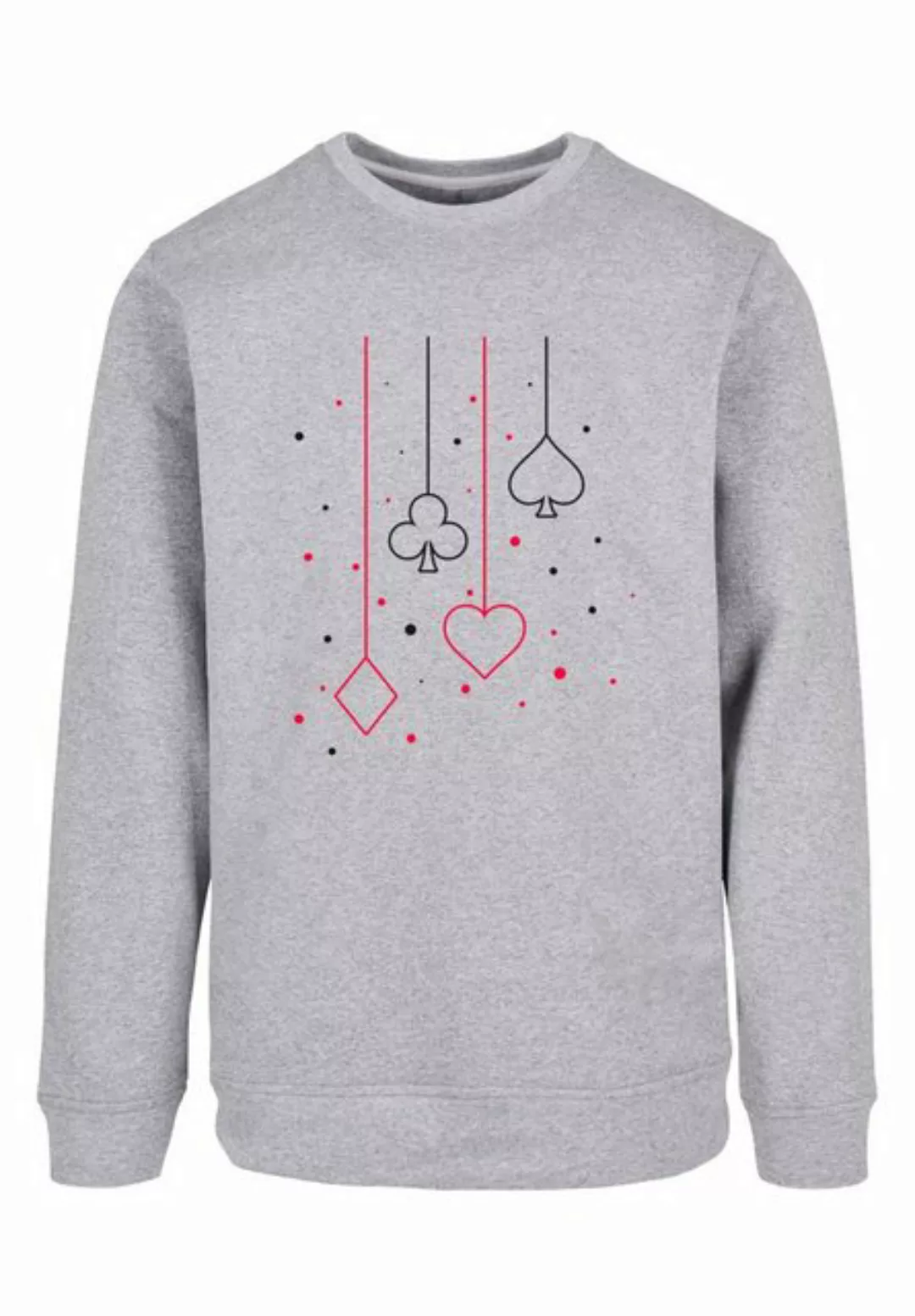 F4NT4STIC Kapuzenpullover "Kreuz Pik Herz Karo Poker Kartenspiel", Print günstig online kaufen