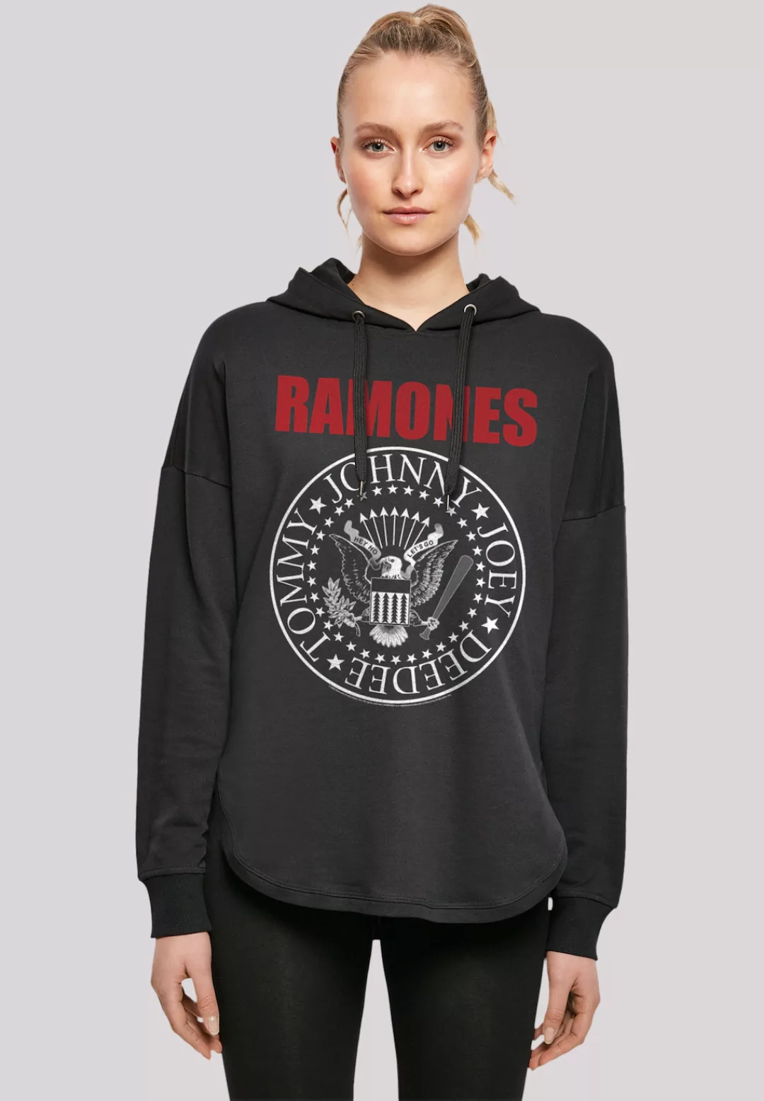 F4NT4STIC Sweatshirt "Ramones Rock Musik Band Red Text Seal", Premium Quali günstig online kaufen