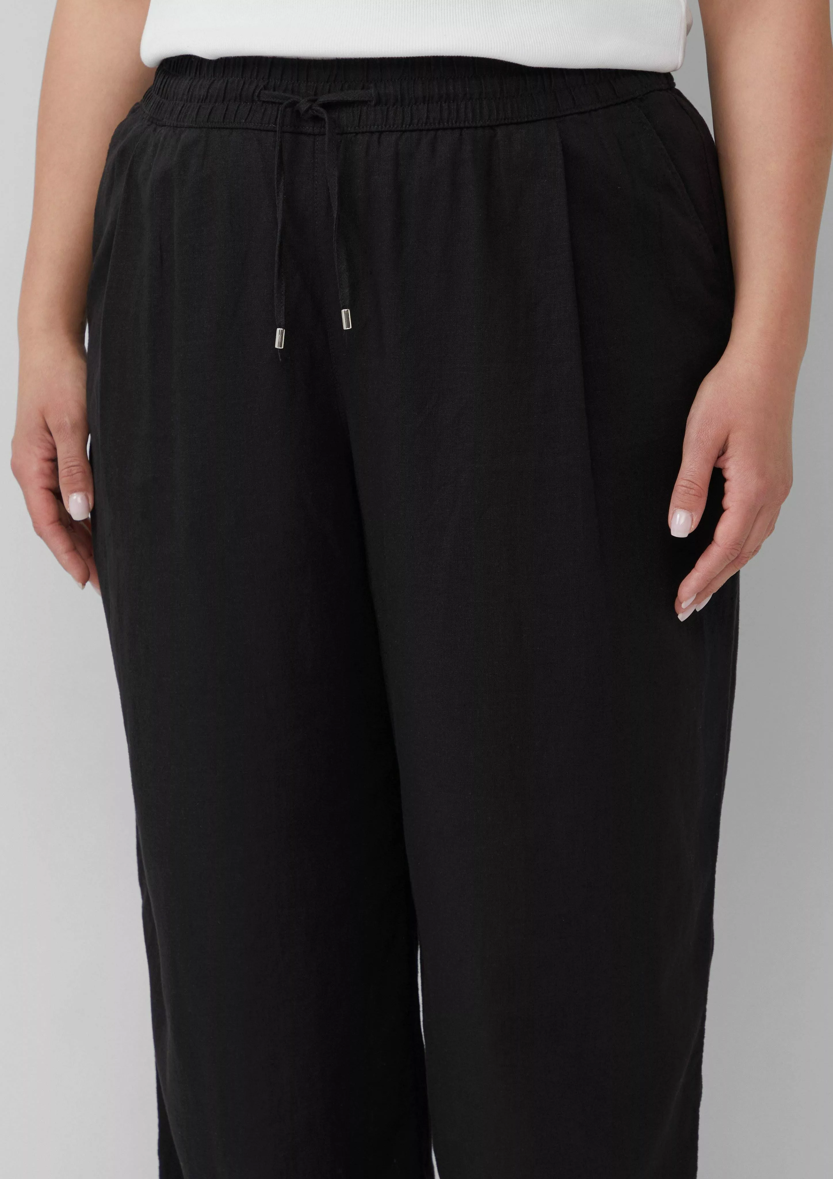 s.Oliver Stoffhose Leichte Leinenmix-Hose mit Elastikbund günstig online kaufen