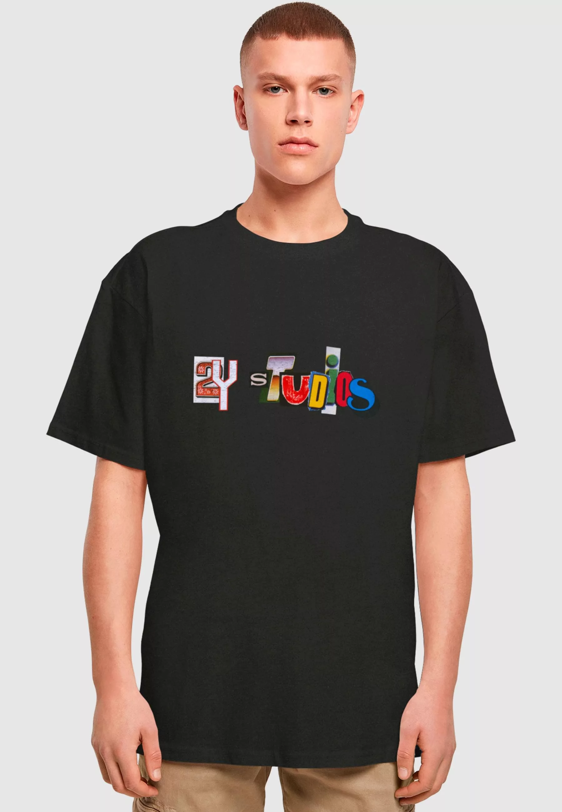 2Y Studios T-Shirt "2Y Studios Herren RANSOM NOTE LOGO TEE" günstig online kaufen