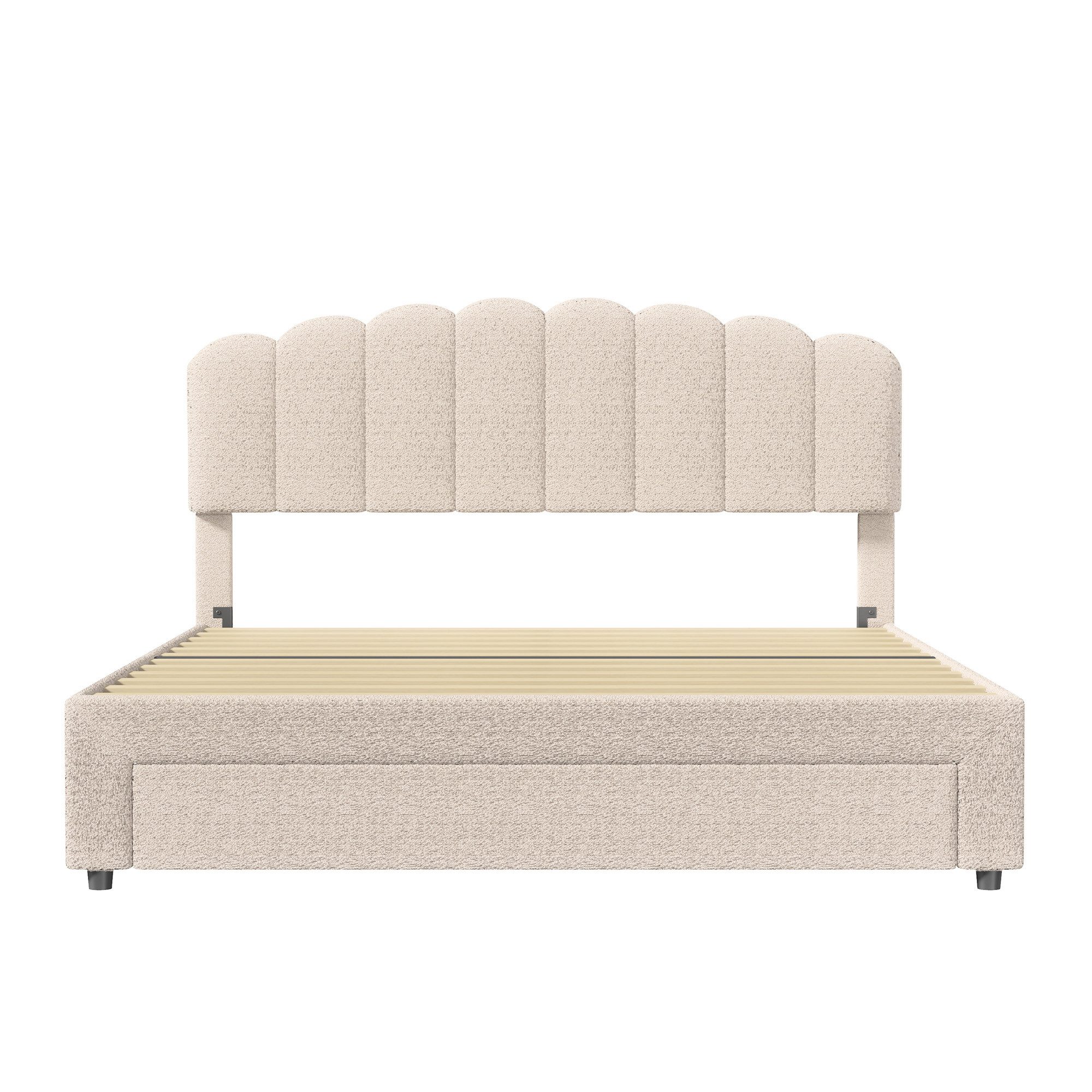 Furnishings Home Polsterbett Doppelbett Stauraumbett Ladefunktion günstig online kaufen