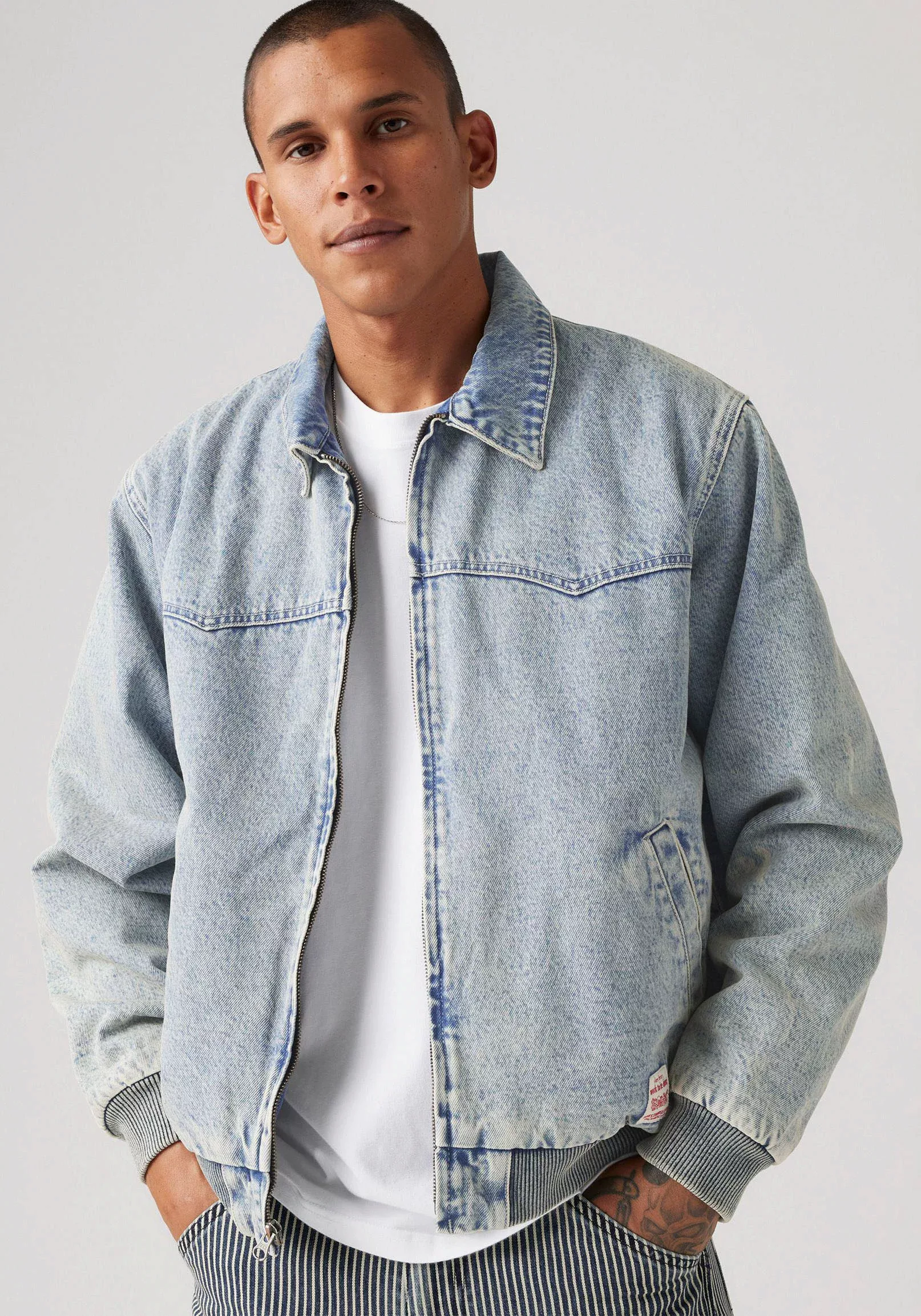 Levis Jeansjacke, mit Rippbündchen günstig online kaufen