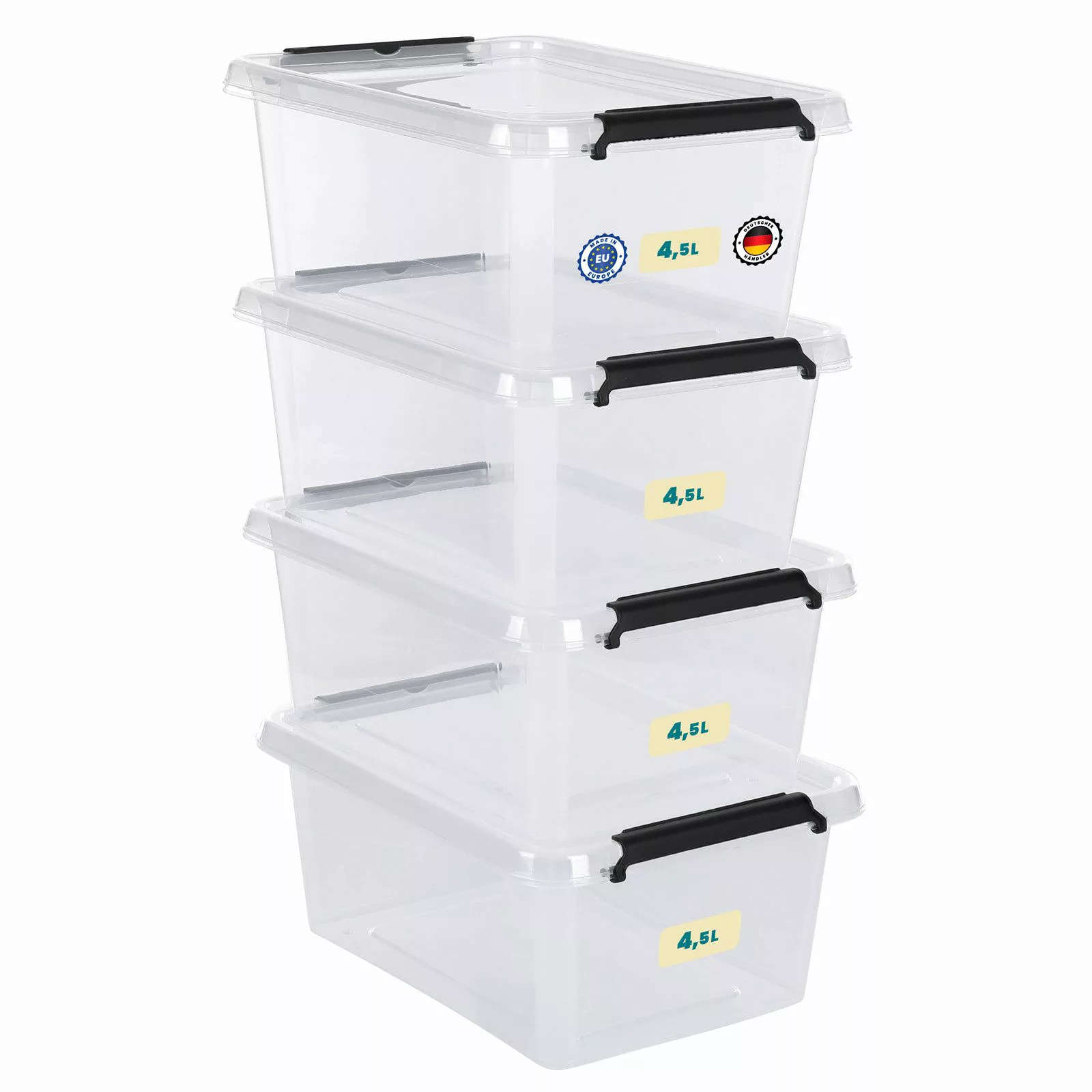 astor24 Aufbewahrungsbox Aufbewahrungsbox mit Deckel 4er günstig online kaufen