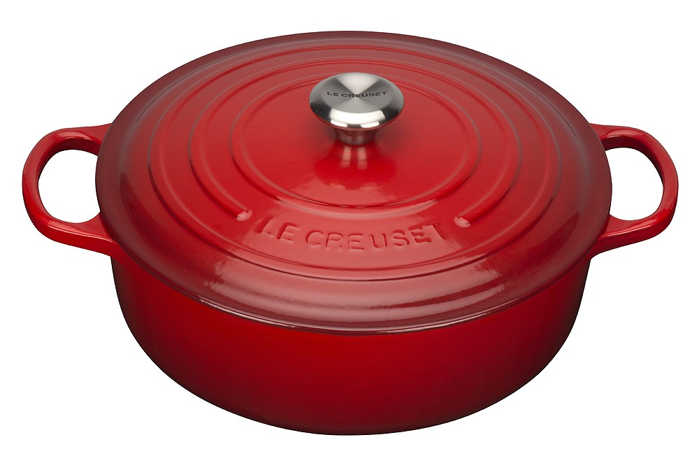 Le Creuset Gourmet-Bräter Signature Gusseisen Kirschrot 24cm günstig online kaufen