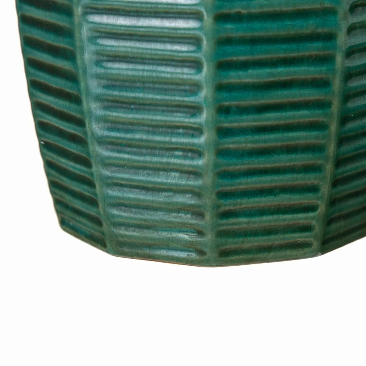 Vase 18,5 X 18,5 X 23 Cm Aus Keramik Dunkelblau günstig online kaufen