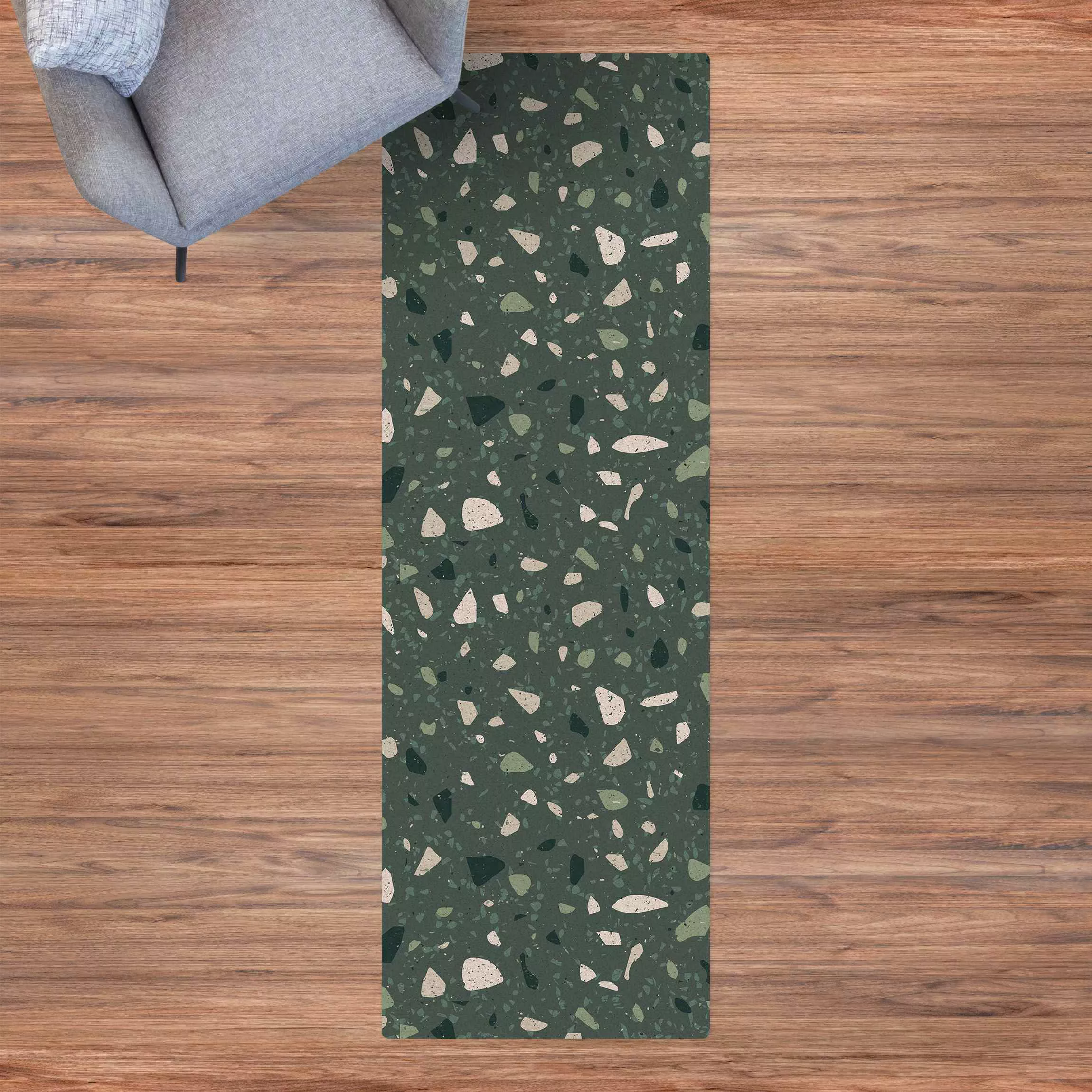 Kork-Teppich Detailliertes Terrazzo Muster Messina günstig online kaufen