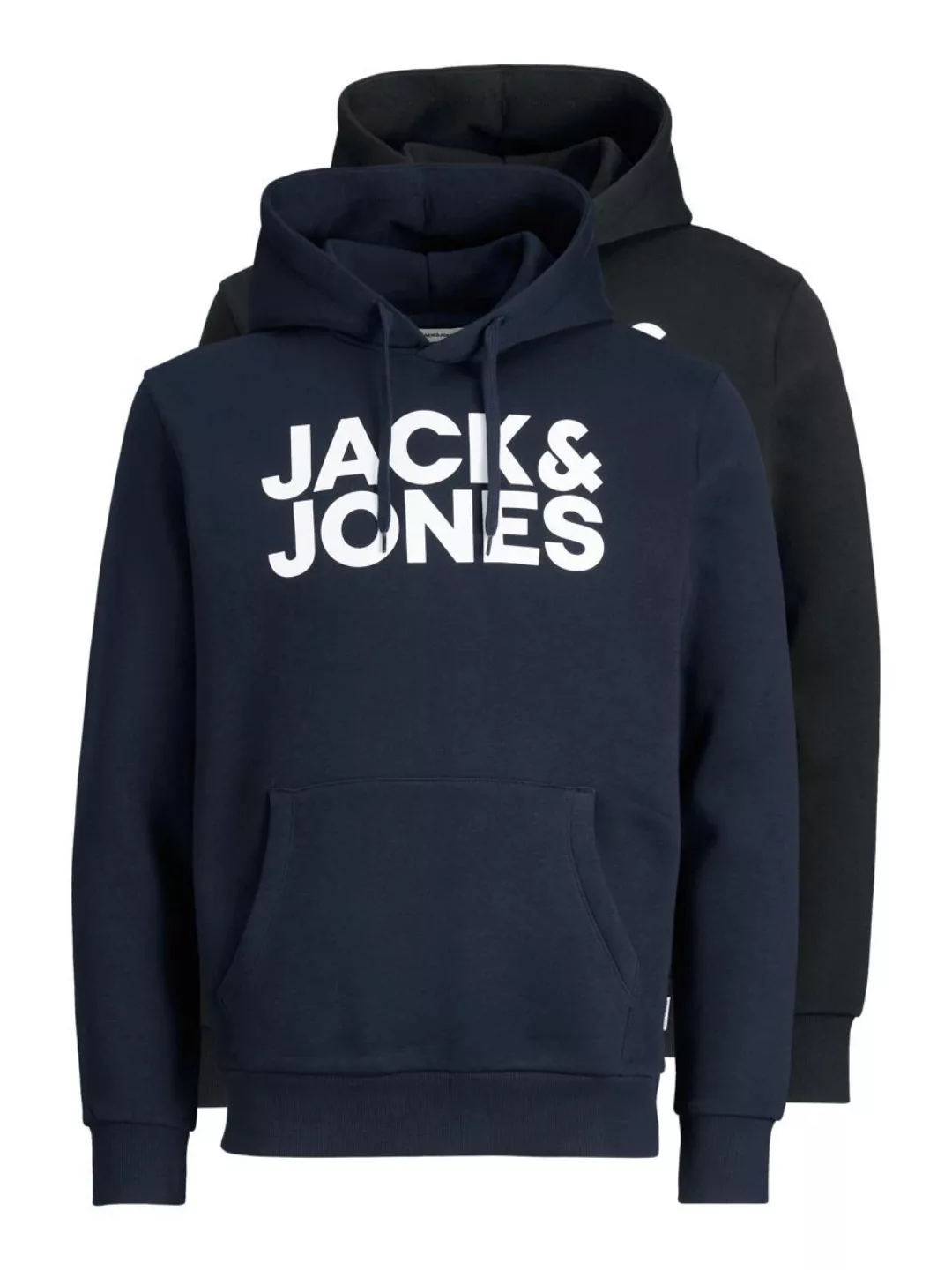 Jack & Jones Herren Hoodie Kapuzenpullover JJECORP LOGO- 2er Pack - Regular günstig online kaufen