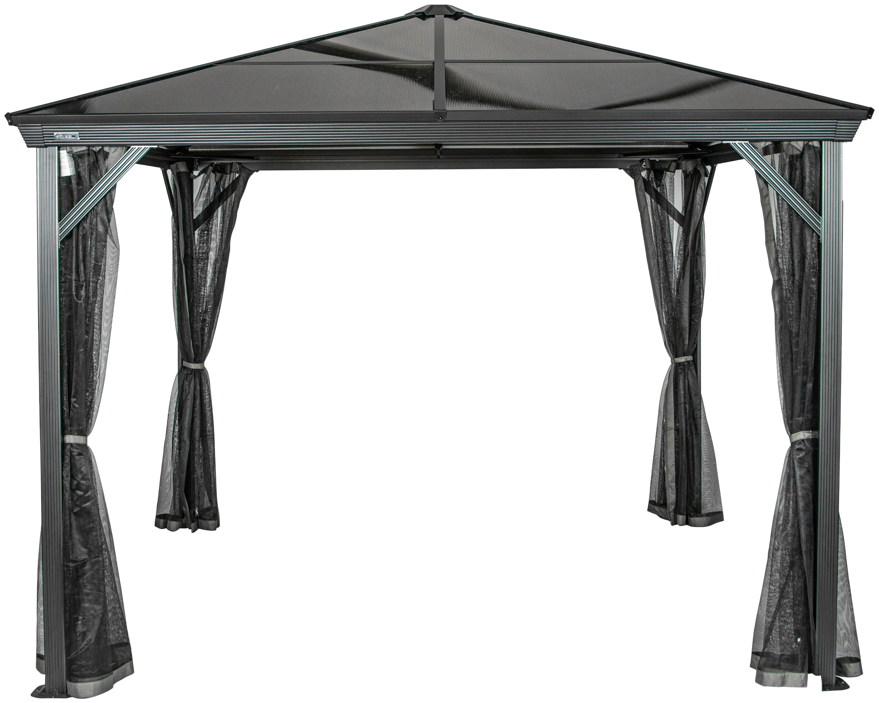 Sojag Pavillon Verona anthrazit Aluminium B/H/L: ca. 298x260x298 cm günstig online kaufen