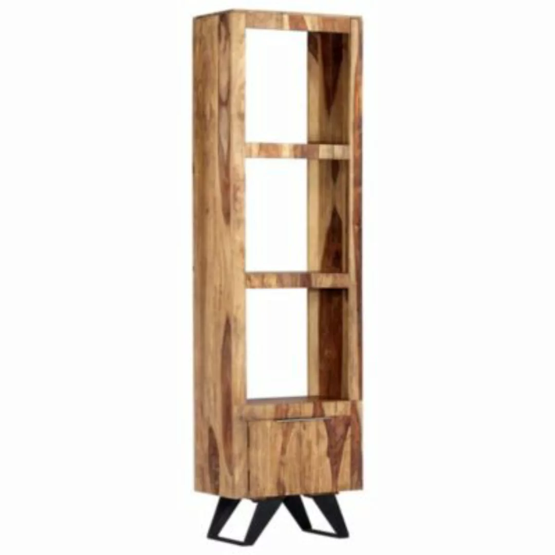vidaXL Highboard 45×28×180 cm Massivholz Highboard braun günstig online kaufen