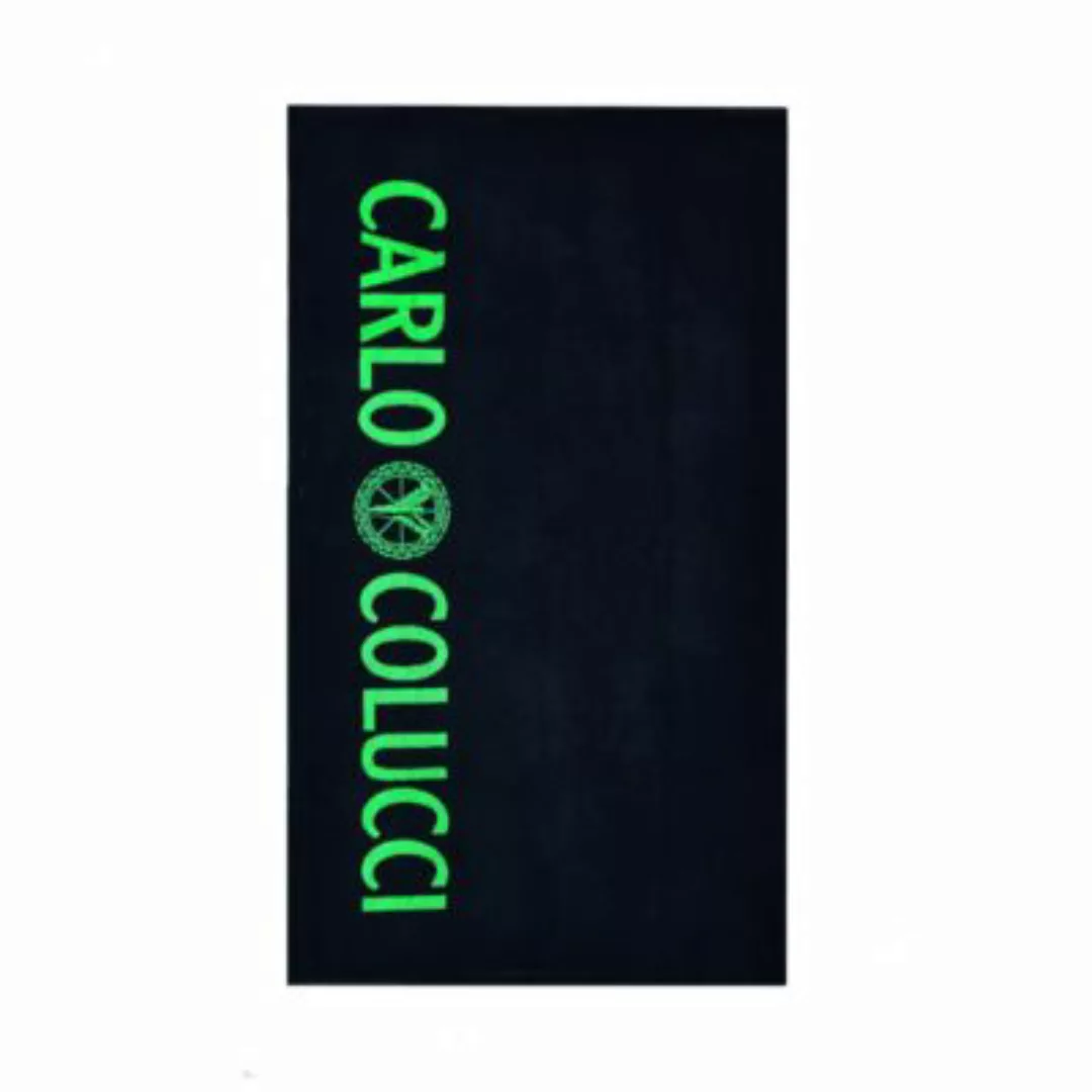 CARLO COLUCCI Strandlaken Tomaso schwarz/grün Gr. 100 x 180 günstig online kaufen