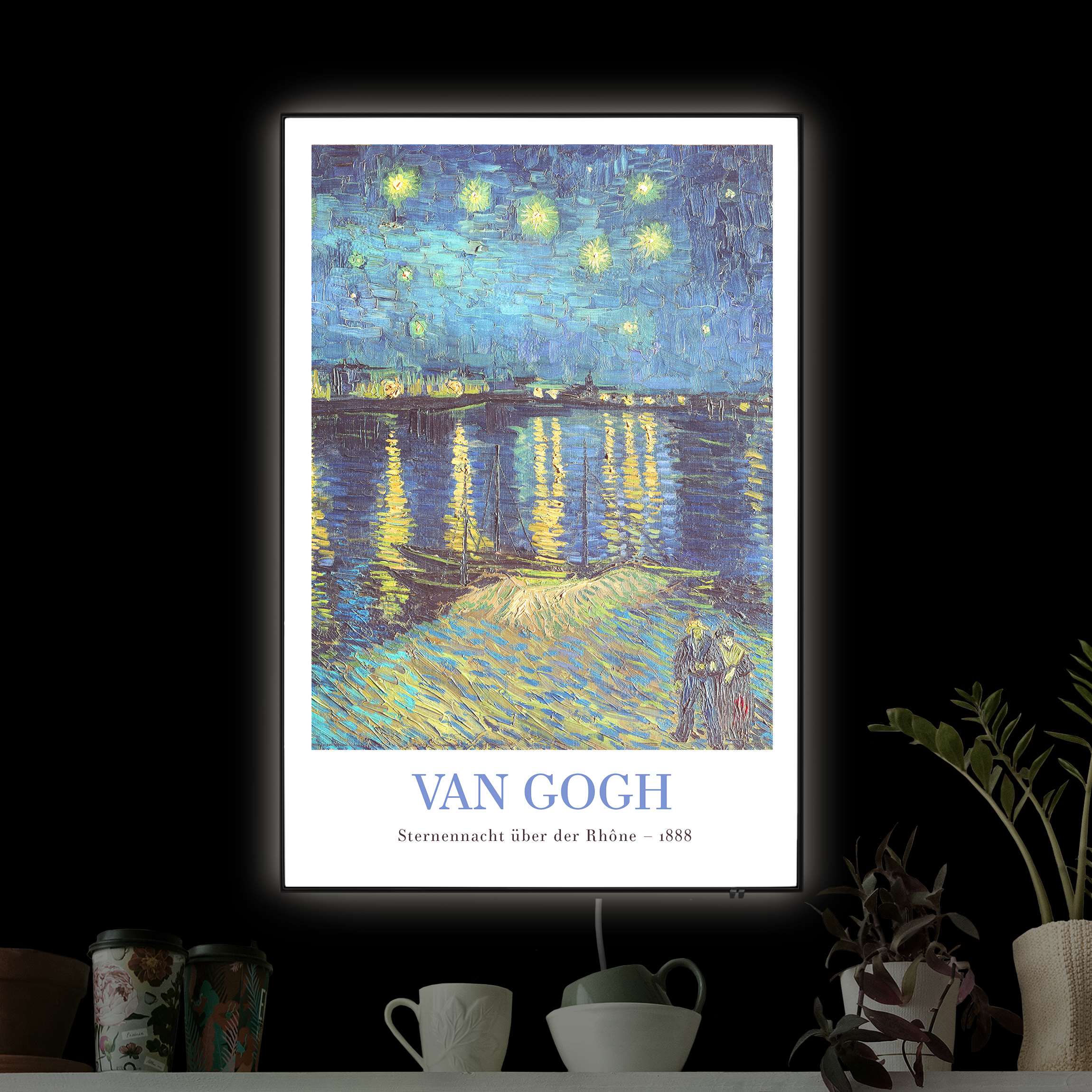 LED-Wechselbild Vincent van Gogh - Sternennacht - Museumsedition günstig online kaufen