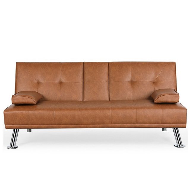 Yaheetech Schlafsofa Bettsofa Couch mit Tassenhalter Gästebett 167 x 81,5 x günstig online kaufen