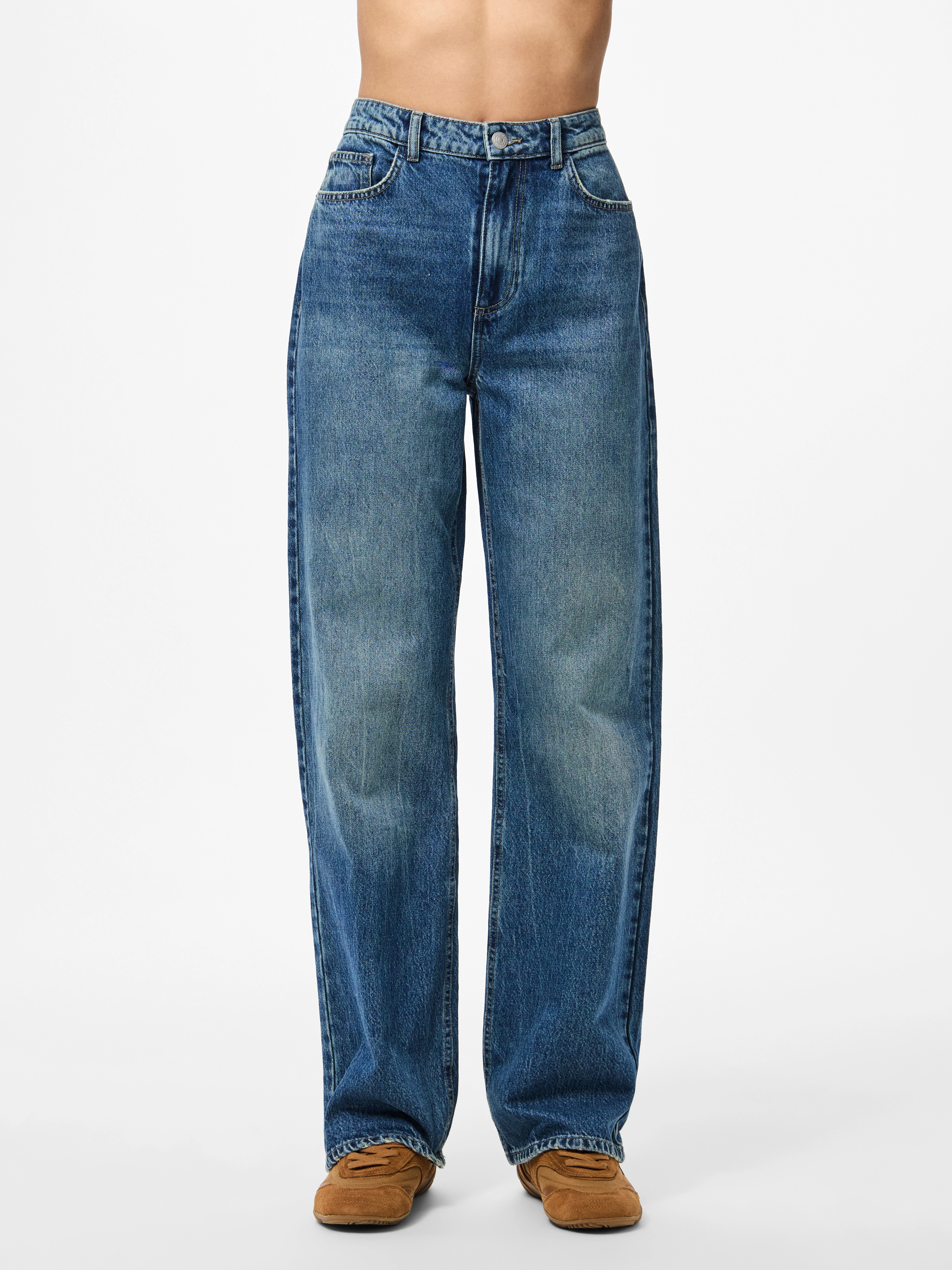 pieces High-waist-Jeans "PCKATE HW STRAIGHT JEANS MB NOOS BC" günstig online kaufen