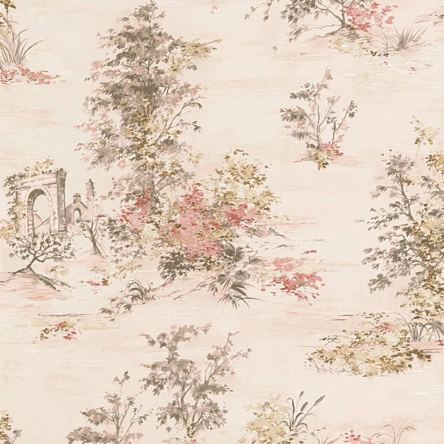 Bricoflor Vintage Tapete mit Landschaft Gemalt Landhaus Vliestapete im anti günstig online kaufen