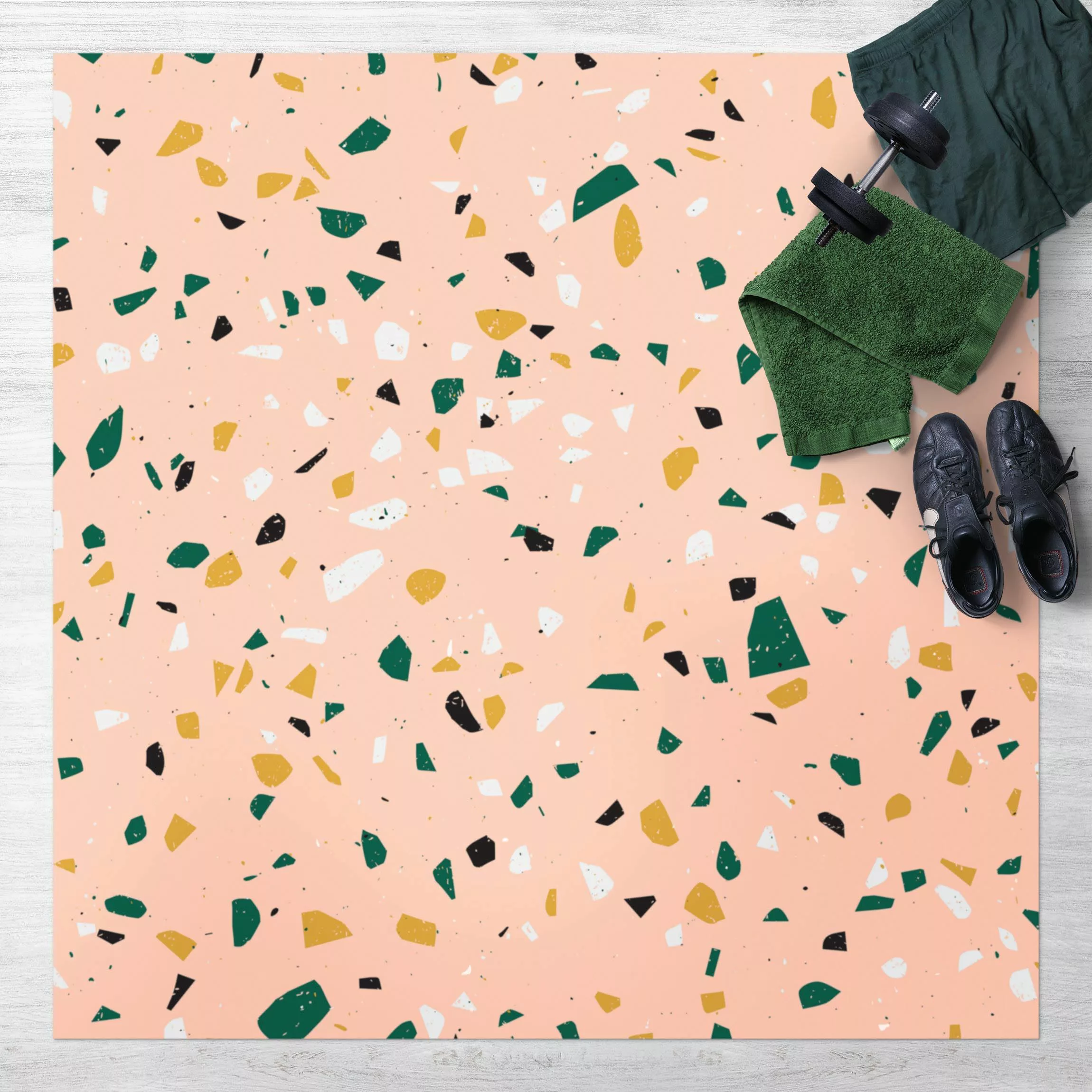 Vinyl-Teppich Detailliertes Terrazzo Muster Lecce günstig online kaufen
