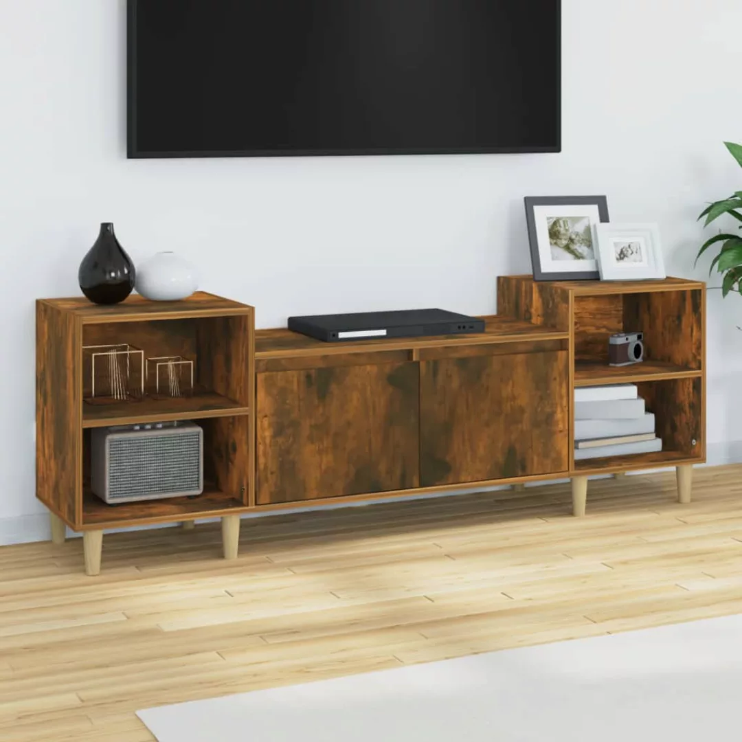 Vidaxl Tv-schrank Räuchereiche 160x35x55 Cm Holzwerkstoff günstig online kaufen