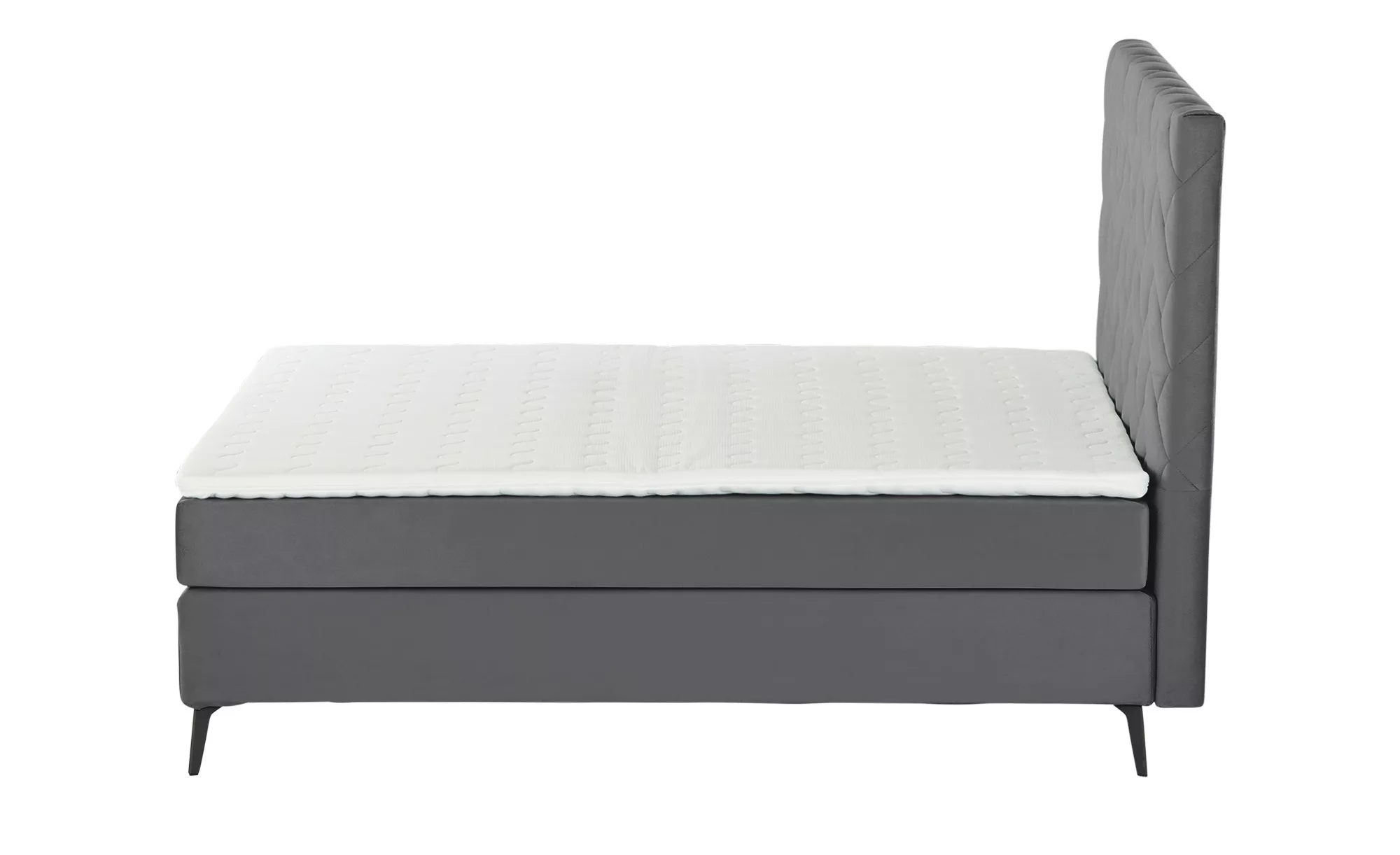 SKAGEN BEDS Boxspringbett  Weave ¦ grau ¦ Maße (cm): B: 160 H: 122 Betten > günstig online kaufen